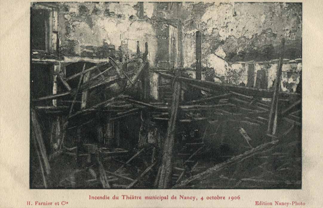 Incendie du Théatre municipal de Nancy, 4 octobre 1906